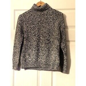 Lands' End Knit salt and pepper sweater Large Petite 14-16